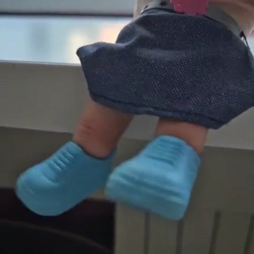 Hand puppet performance with miniature clothing in Kemerovo