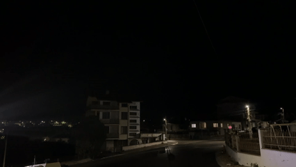 Quiet nighttime residential scene documented in Byala, Bulgaria