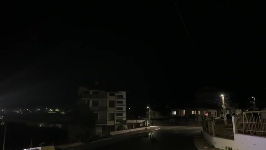 Quiet nighttime residential scene documented in Byala, Bulgaria