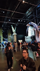 Visitors explore Harry Potter studio tour exhibits in Watford
