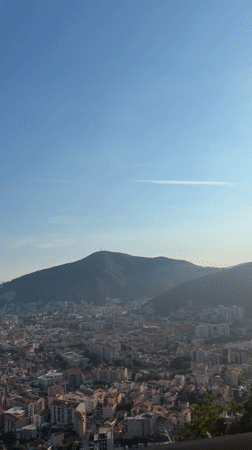 Golden hour to dusk along the Budva coastline