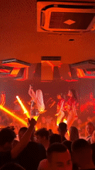 Nightclub performance with singer, dancers captured in Sofia