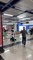 Early morning commuter activity recorded at Haizhu District subway station