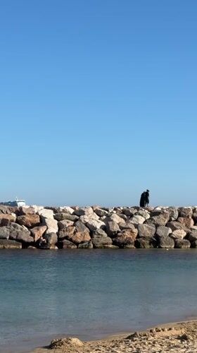 Afternoon dessert enjoyed at Toulon beachfront cafe overlooking Mediterranean