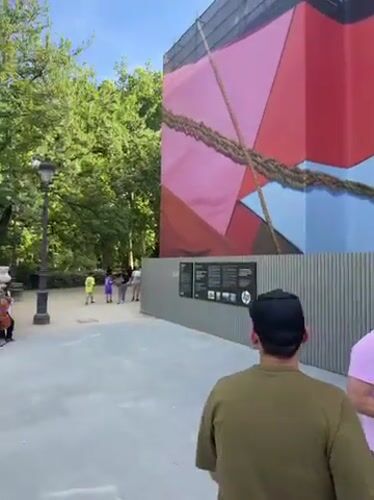Sunny afternoon brings casual visitors to Madrid's El Retiro Park