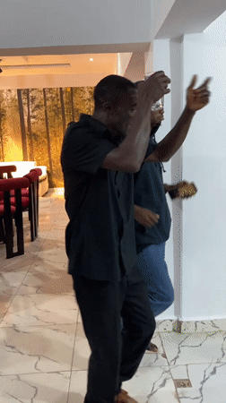 Evening party in Abuja with dancing and socializing