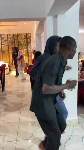 Evening party in Abuja with dancing and socializing