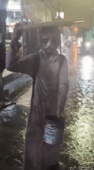 Rainy evening street life documented across Depok, Indonesia