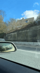 Classic red Volvo convertible spotted on Wuppertal roads