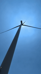 Wind farm documented in early morning hours, Phát Chi Vietnam
