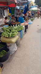 Busy daytime market activity documented in Onitsha, Nigeria