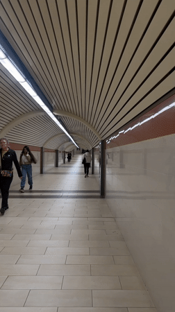 Sofia resident documents sunset walk through tunnels and city streets
