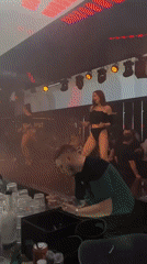 Nightclub scene captured in Plovdiv with dancers and patrons
