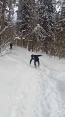 Winter skiing activity documented in snowy forests near Sarapul