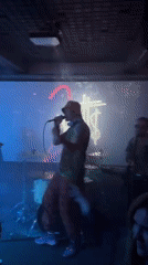 Hip-hop band performs live concert in Saratov club venue