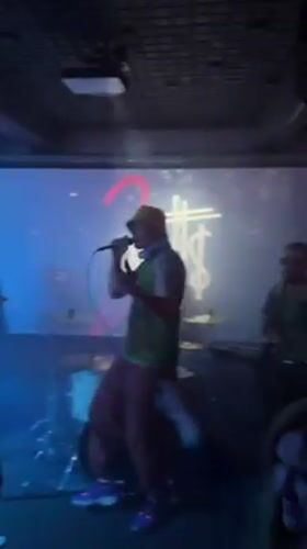 Hip-hop band performs live concert in Saratov club venue