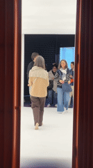 Art exhibitions draw crowds in Milan Thursday morning