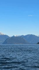 West Vancouver waterfront scene captured showing cliffs, homes, trees