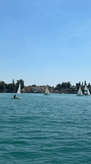 Quiet afternoon on the water in Peschiera del Garda
