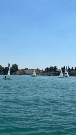 Quiet afternoon on the water in Peschiera del Garda
