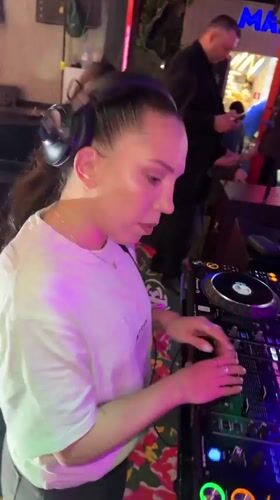 Moscow nightlife: DJ set in full swing, Red Square after dark