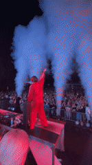 Nighttime outdoor concert in Polevaya draws a big crowd