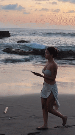 Beachgoers enjoy sunset activities across Bali's Kuta Utara region