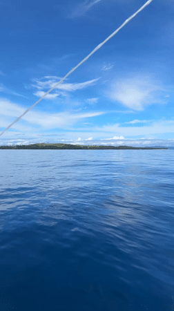 Boat passengers witness calm seas, green islands near Dapa