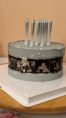 Two decorated cakes spotted in Tel Aviv kitchens