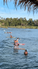 Morning surf session draws crowds to General Luna waters