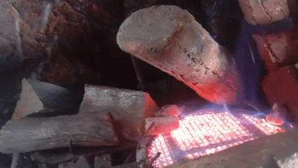 Grill heating captured on video in Buenos Aires