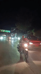 Rainy night traffic jam on the Vashisht–Manali road