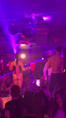 Nightclub Stage Performance with Dancers Entertains Sofia Crowd