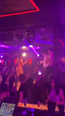 Nightclub Stage Performance with Dancers Entertains Sofia Crowd