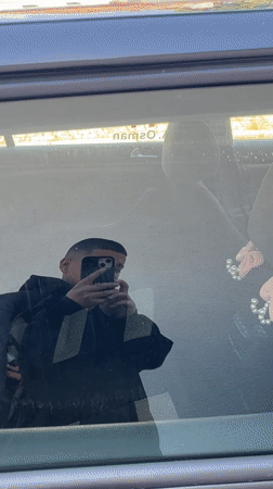 Man Takes Selfies Around Lozarevo, Bulgaria