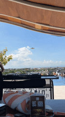 Drone spotted flying near DJ equipment in Kuta