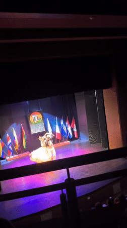 Dance performance with international flags staged in La Paz