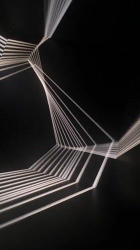 Geometric light art installation draws visitors in Kazan