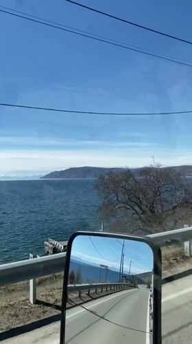 Morning drive captures scenic Lake Baikal views near Listvyanka