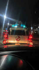 Ghostbusters-themed car with flashing lights spotted in Mexico City