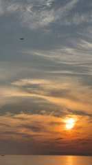 Sunset over Black Sea captured from multiple Sochi locations