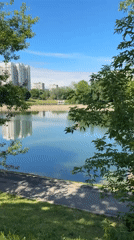 Baby swimming lesson and park visit at Moscow's Kirovogradskie Prudy