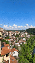 Tourist documents hour-long journey through historic Veliko Tarnovo, Bulgaria