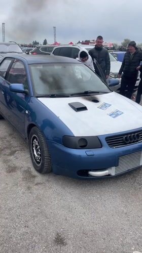 Modified Blue Audi A3 Spotted in Ostrovo, Bulgaria