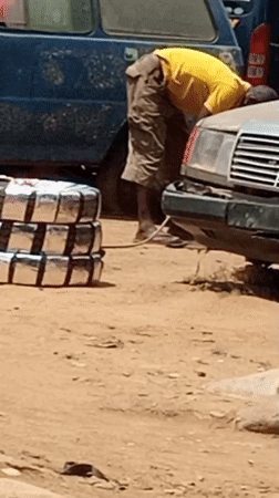 Man spotted at car repair site in Barden Yana