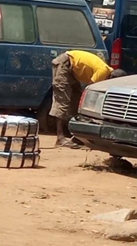 Man spotted at car repair site in Barden Yana