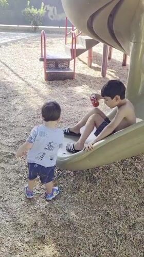 Afternoon playground session at a Glendale park
