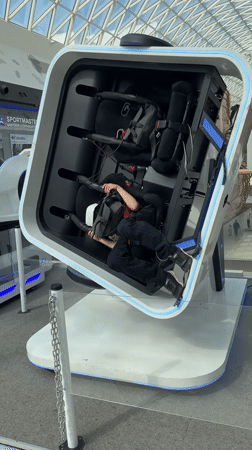 Children enjoy VR games, bungee trampolines at Perm mall