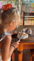 Morning meal shared at wooden table in Mũi Né