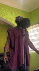 Musicians record music in home studio in Abuja